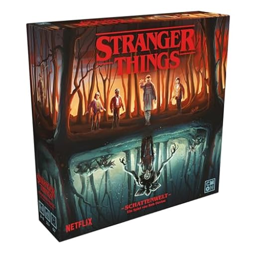 CMON, Stranger Things: Mundo de Las Sombras, Juego de conocedor, Juego de Mesa, 2-4 Jugadores, a Partir de 12 años, 60 Minutos, alemán | Ya disponible en tu tienda friki favorita! En mundofriki.es!