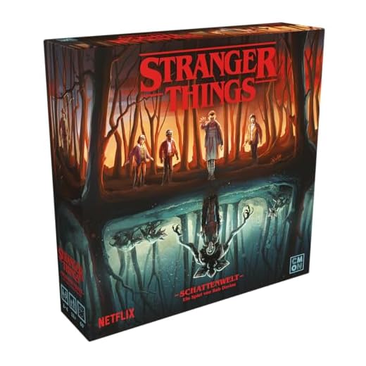 CMON, Stranger Things: Mundo de Las Sombras, Juego de conocedor, Juego de Mesa, 2-4 Jugadores, a Partir de 12 años, 60 Minutos, alemán