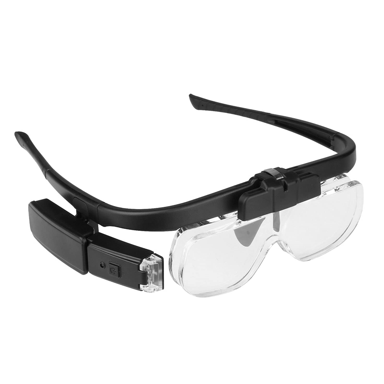 asdchZen Headband Magnifier,Head Magnifier Glasses Illuminated Magnifying Glass 1.5X 2.0X 2.5X 3.5X 4.0X 4.5X Usb Rechargeable Headband Free Hand Magnifying Loupes With Light