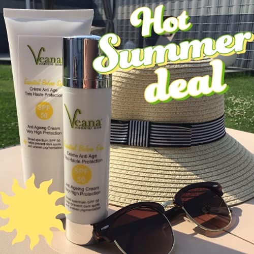 Day Cream Anti-Age UV50 SPF50 Sun Protection (200 ml), Sun Protection / Anti-Ageing Care Against Sun and Blue Light Radiation - Image 2