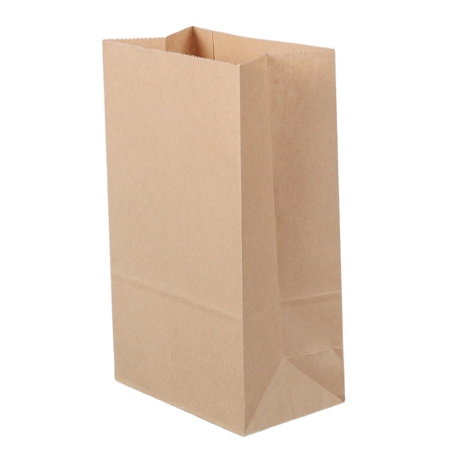 Torby papierowe Kraft, Torby papierowe Kraft białe i brązowe, wiele rozmiarów, opakowanie 100 sztuk(Brown,32x18x11cm)