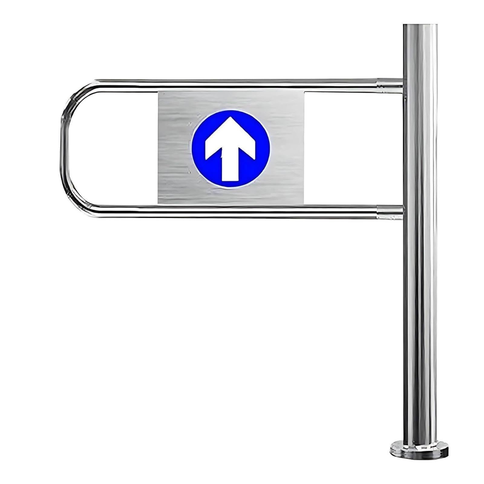 Porta battente unidirezionale in acciaio inox con molla di ritorno regolabile cancello