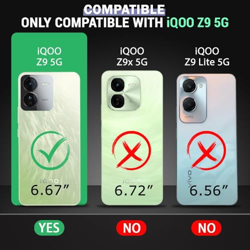 Image of TheGiftKart Sleek Back Cover Case for iQOO Z9 5G | Slim Fit Protective Design | Ultra Matte Finish | Camera Protection Bump | Soft Silicon Back Cover Case for iQOO Z9 5G (Silicone, Black)