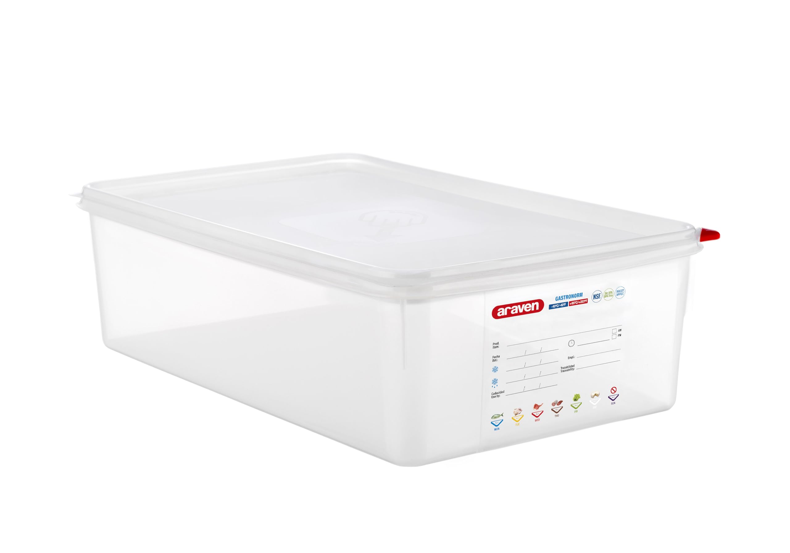 Araven Multicolor Gastronorm Airtight L. 21 530 X 325 X 150