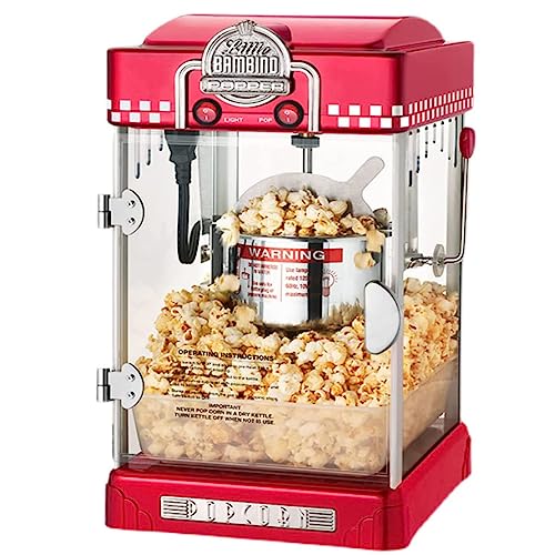 Máquina de palomitas de maíz para uso comercial y doméstico, ideal para fiestas infantiles y entretenimiento de cine en casa