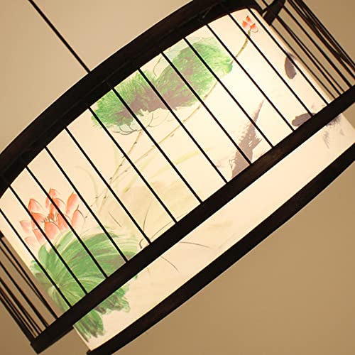Suspension bambou vintage E27 : la solution pour un salon sombre - 5