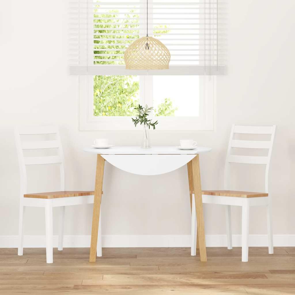 Set di 2 sedie per sala da pranzo, in legno massello, albero