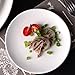 MBBITL Porcelain Appetizer Plates Set of 3, 5 Inch White Dessert Salad Plates, Small Dinner Plates for Sides Snack Sauce, Kitchen Ceramic Serving Dishes
