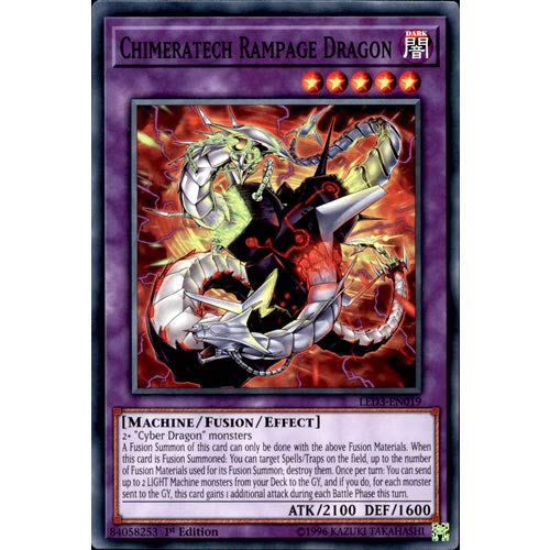 LED3-EN019 1st Ed Chimeratech Rampage Dragon Common Card Legendary Duelists: White Dragon Abyss Yu-Gi-Oh Single Card