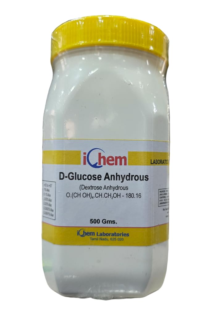 ICHEM Dextrose Anhydrous (D-Glucose Anhydrous) L.R (500GM) Assay 99% Min (Lab use only) (B0D8BLP6V7) Amazon Price History, Amazon Price Tracker