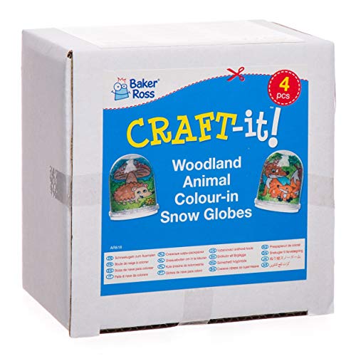 Baker Ross FN666 Blocs-notes Animaux De La Forêt En Hiver