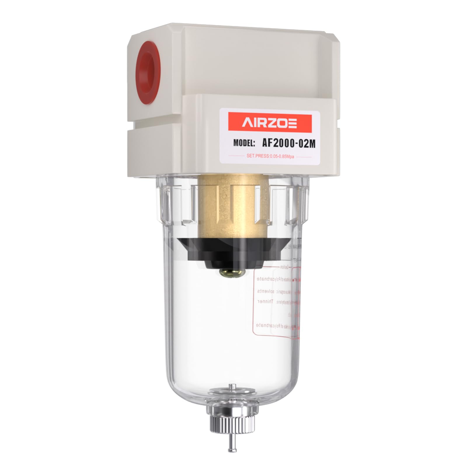 AIRZOE 3/8" NPT Compressed Air Filter, Semi-Auto Drain,0-150psi, AF3000-03 — Amazon image 8