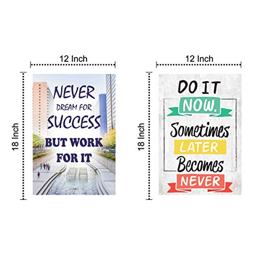 Image of Giant Innovative Wool Bamboo Quote Hd Poster, Multicolour, 12 X 18 Inch