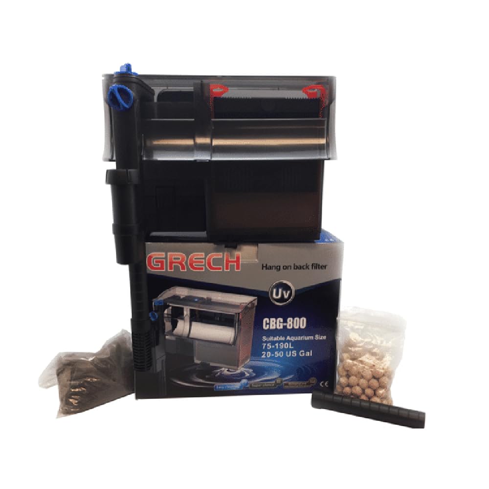Grech CBG-800 5W UV Sterilizer Hang-On Back Filter, 20-50 gallon/211 GPH (B01LY3YMHG) Amazon Price History, Amazon Price Tracker