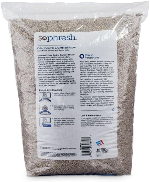 SO PHRESH Crumbled Paper Small Animal Bedding 40 Liter