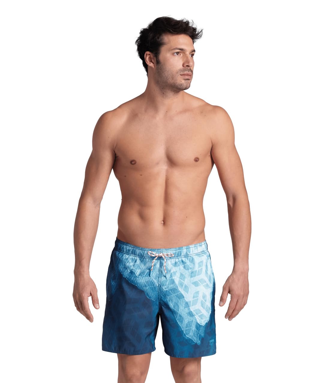 ARENA Men Men's Arena Water Prints Beach Boxer Swim Trunks (pack of 1) XXL White-water-monogram