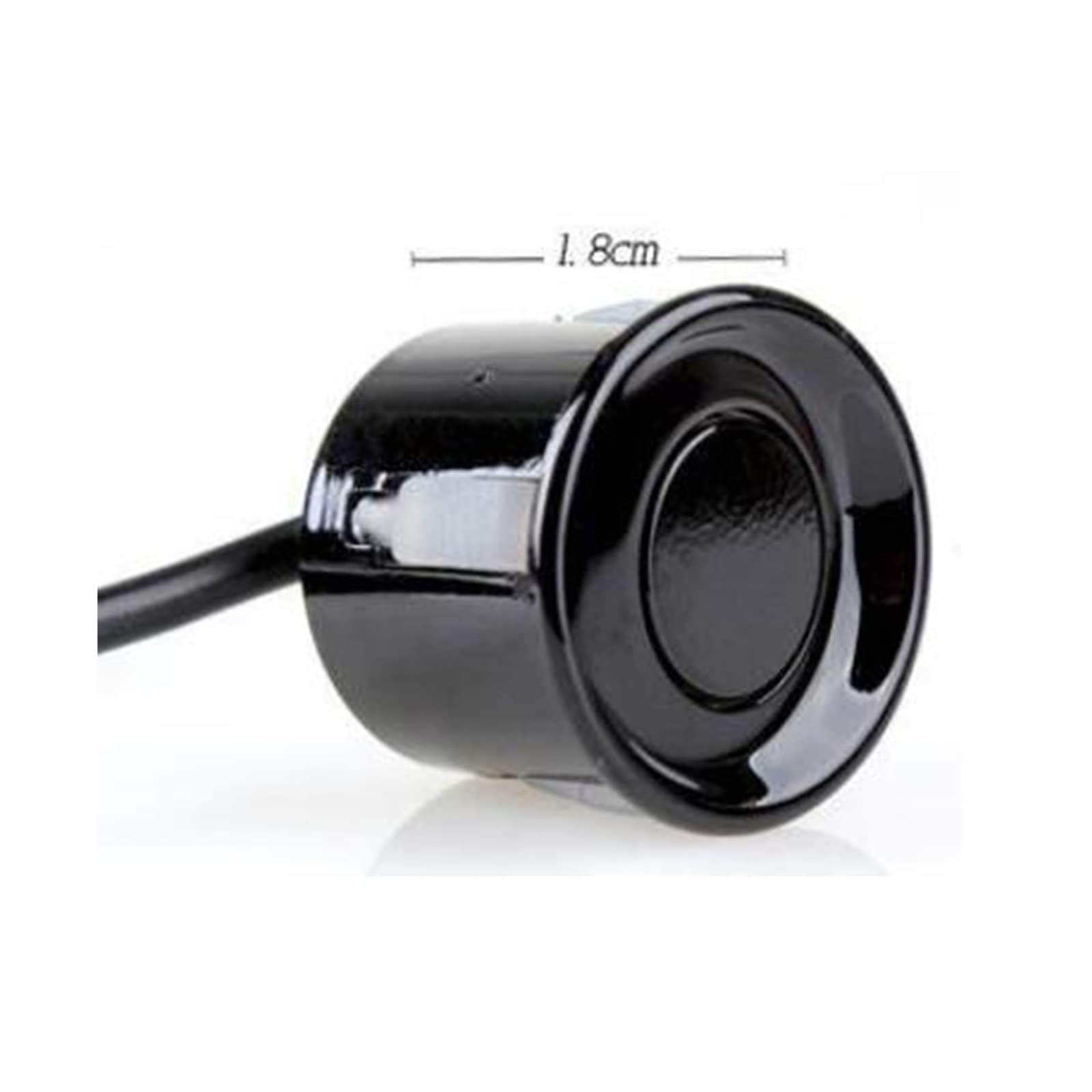 NOCHE Capteur De Recul Voiture Auto Parktronic LED Capteur Stationnement avec 4 Capteurs Inverse Sauvegarde Voiture Parking Radar Moniteur Détecteur Système (Couleur : Argent)