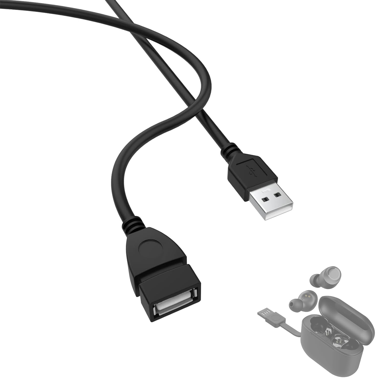Kabel USB do ładowania JLab Go Ai Pop/Sport, JLab Epic Air ANC/Sport ANC, JLab JBuds Air/Sport/Executive/ANC/Play Gaming/Pro Wireless Bluetooth etui do ładowania