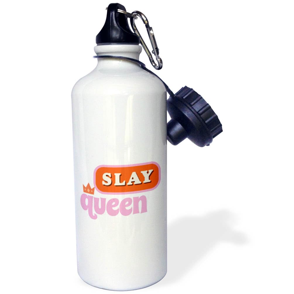 3dRose Simple Text of Slay Queen - Water Bottles (wb-385054-1)