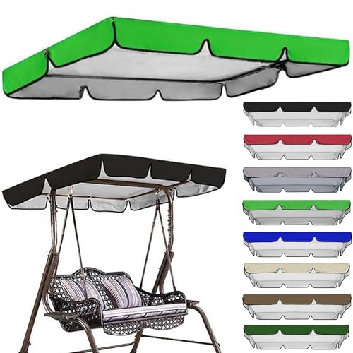 Toldo para columpio contra lluvia y sol en sillas de jardín exteriores 2