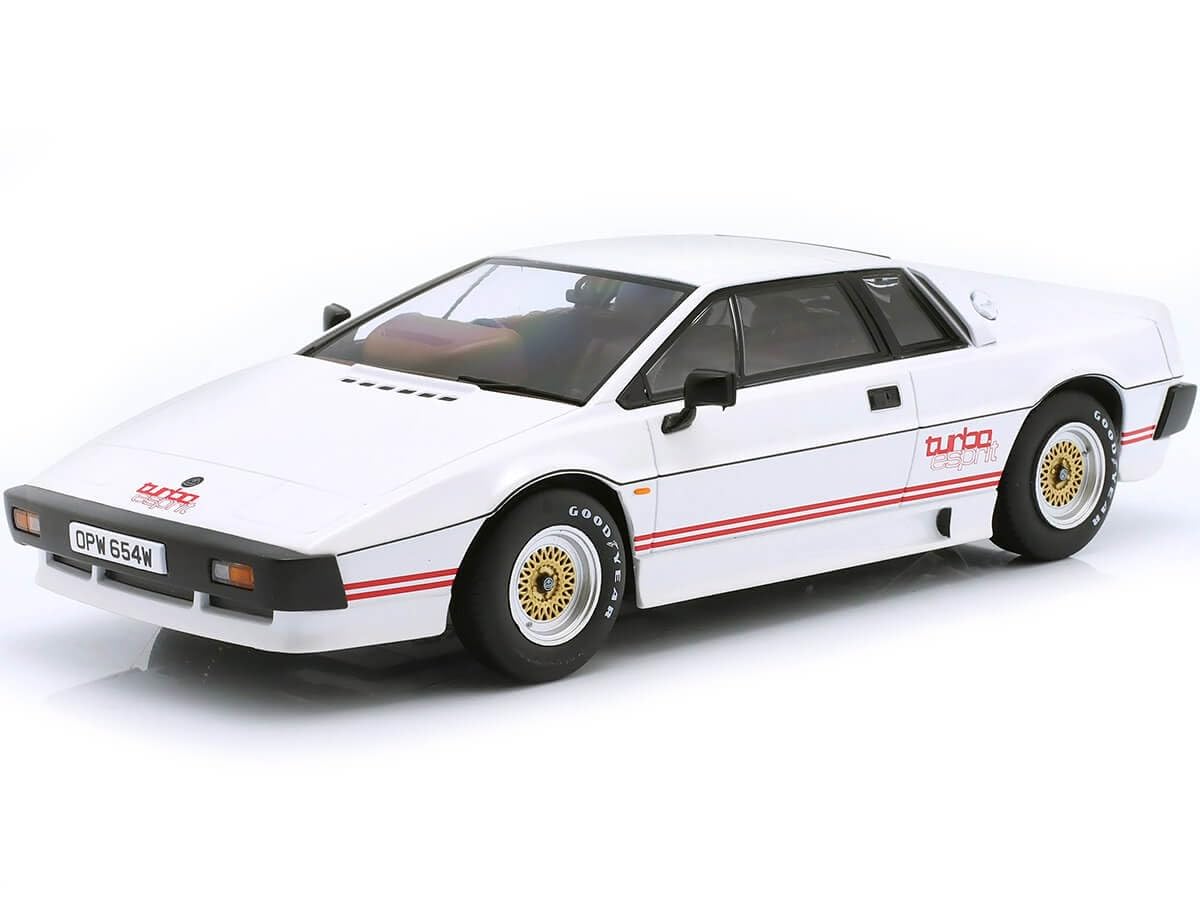 KK Scale KKDC181191 Lotus Esprit Turbo Movie Version White & Red 1981 - 1:18 Scale - Car Model