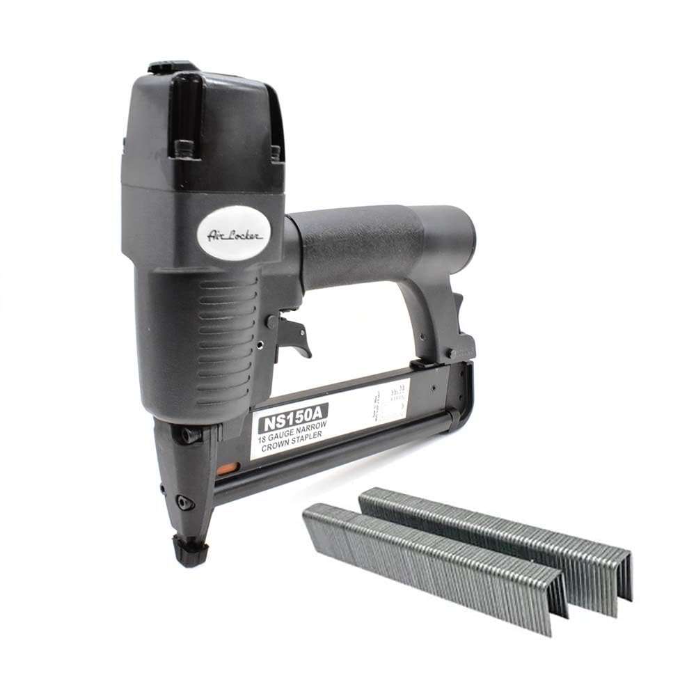 Air Locker NS150AK 18 Gauge 1/2 Inch to 1-5/8 Inch Long, 1/4 Inch Narrow Crown 'L' Wire Stapler Kit
