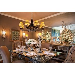 TOCHIC 8-Light Western Chandelier for Dining Room, Farmhouse Chandelier with Lampshade, Rustic Bronze Christmas Tree Bear Wildlife Light Fixture for Living Room Bedroom Kitchen Foyer Cabin, 35.5" D TOCHIC 8 Light Western Chandelier for Dining Room Farmhouse Chandelier with Lampshade Rustic Bronze Christmas Tree Bear Wildlife Light Fixture for Living Room Bedroom Kitchen Foyer Cabin 355 D