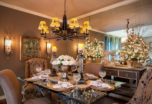 TOCHIC-8-Light-Western-Chandelier-for-Dining-Room-Farmhouse-Chandelier-with-Lampshade-Rustic-Bronze-Christmas-Tree-Bear-Wildlife-Light-Fixture-for-Living-Room-Bedroom-Kitchen-Foyer-Cabin-355-D TOCHIC 8 Light Western Chandelier for Dining Room Farmhouse Chandelier with Lampshade Rustic Bronze Christmas Tree Bear Wildlife Light Fixture for Living Room Bedroom Kitchen Foyer Cabin 355 D