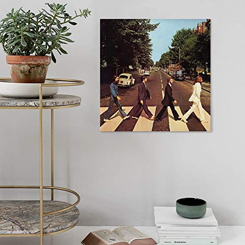LIULANG Beatles Abbey Road Cover Parody Poster mural sur toile pour chambre familiale 70 x 70 cm - Les Beatles, Paul McCartney, John Lennon, RIngo Starr, George Harrison LIULANG Beatles Abbey Road Cover Parody Poster mural sur toile pour chambre familiale 70 x 70 cm – Image 6