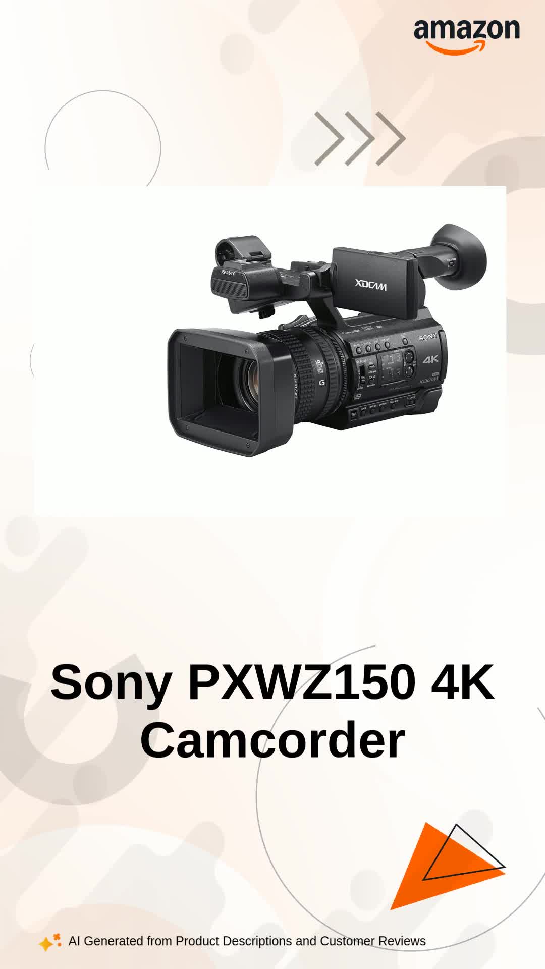 Sony PXWZ150 4K XDCAM Camcorder