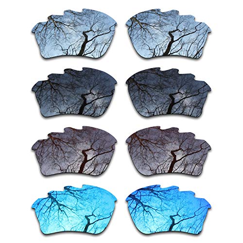 ToughAsNails Set of 4 Polarized Replacement Lenses for Oakley Half Jacket XLJ Vented Pack-BSBI1