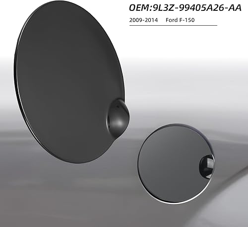 Miniatura 4 de 9L3Z-99405A26-AA Llenadora de combustible Tanque de puerta de gas Tapa de cubierta de gas negra para llenado de combustible para puerta de gas