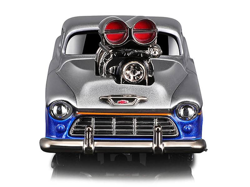 Modelo 1955 Cameo Pickup Truck 1:64 Gris y Azul Metalizado miniatura 3