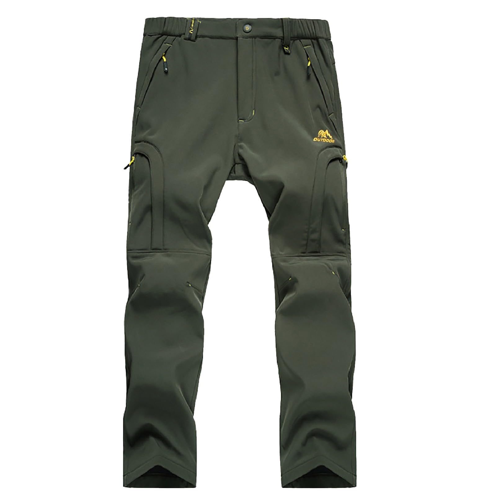 Pantalon Hombre Cintura Elastica, Pantalones de Hombre para Temporada Otoño Invierno Confort Térmico Material Lana Incluye Cinturón Diseño Casual