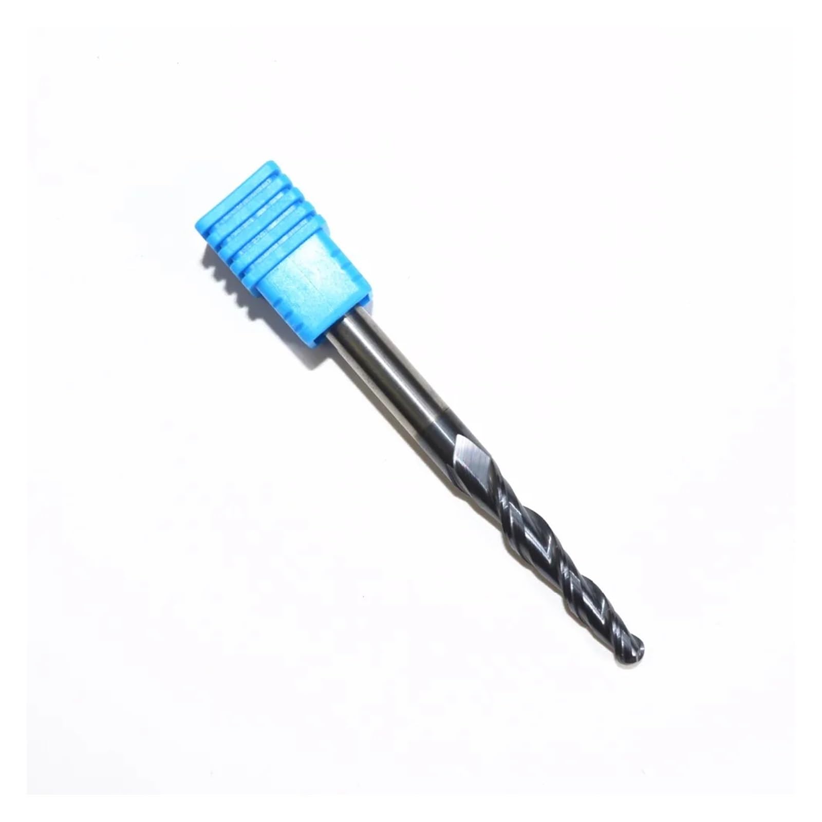 Fresa cónica de punta esférica, Fresa de punta esférica cónica carburo sólido TiALN, 6xR2x30,5x75mm, 2 flautas