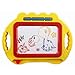 Brussels08 - Lavagna da disegno magnetica cancellabile, colorata Magna Doodle da disegno, per bambini, con penna Magna, schizzo, giocattolo educativo, regalo di Natale, giallo