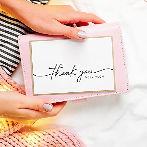 Bgtcards Thank You Cards With Envelopes, Bulk Pack Of 40, 4" X 6" Professional Looking | Suitable For Business, Baby Shower, Wedding, Small Business, Graduation, Bridal Shower, Funeral #TOP5