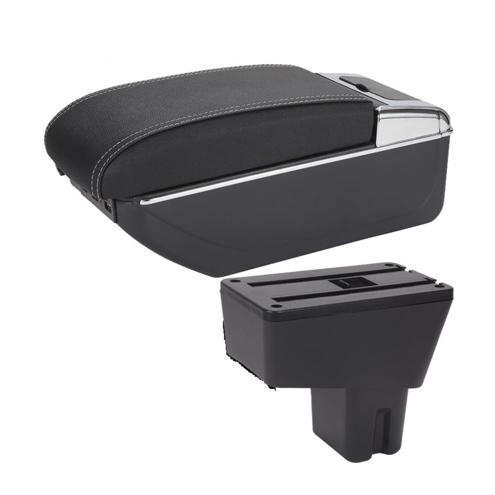 Aierdeyp B3 Black White 7Usb Car Armrest Box For Citroen For C3 For C4
