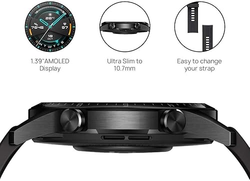 Miniatura 5 de HUAWEI Watch GT 2 2019 - Reloj inteligente Bluetooth con GPS deportivo de 14 días de funcionamiento monitor de oxígeno en sangre rastreador de