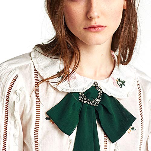 Kentop Spilla a fiocco vintage con strass, da