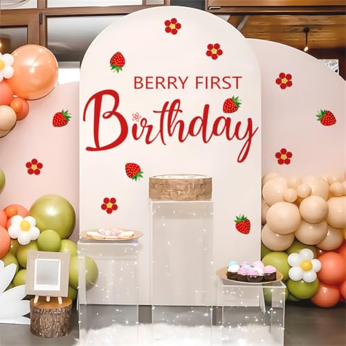 Vinilo decorativo Berry para primer cumpleaños miniatura 5