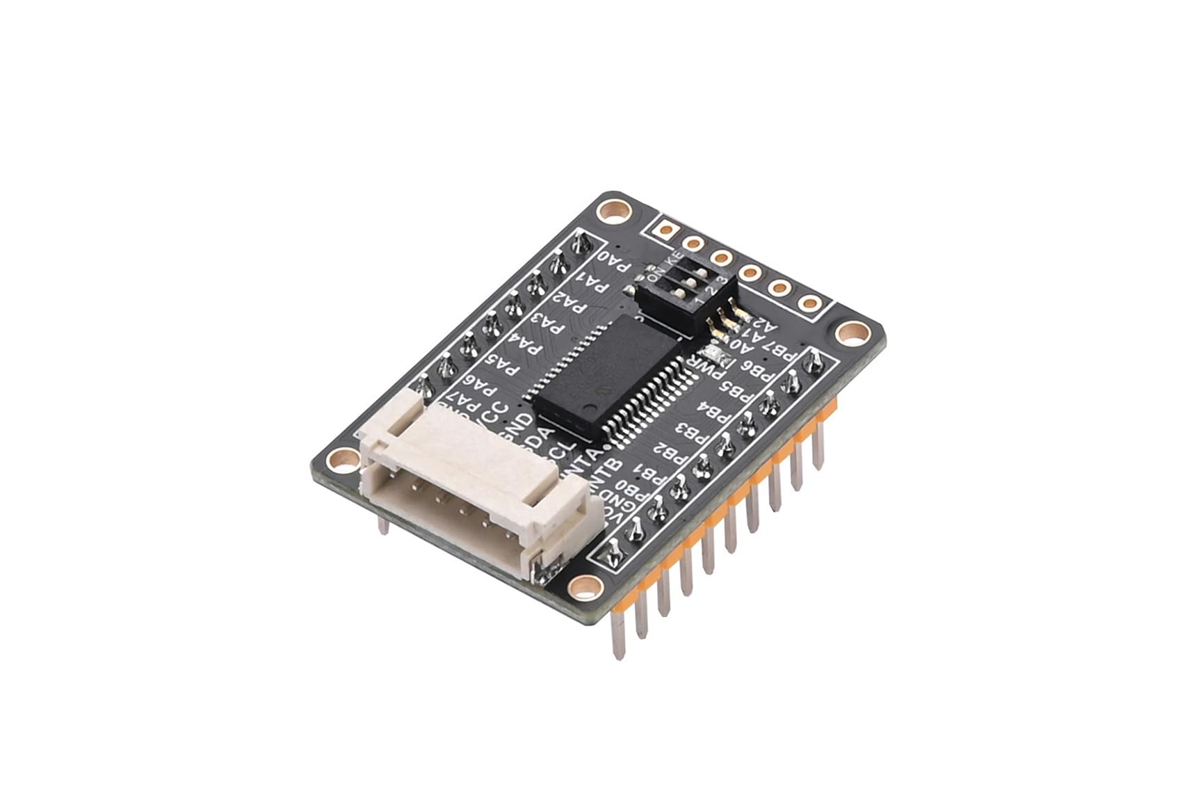 MCP23017 I/O Expansion Board Module SG-IO-E017, 16 I/O Pins Supports for Raspberry Pi Series, Onboard 3-Digit DIP Switch, I2C Interface Compatible with 3.3V/5V Working Level