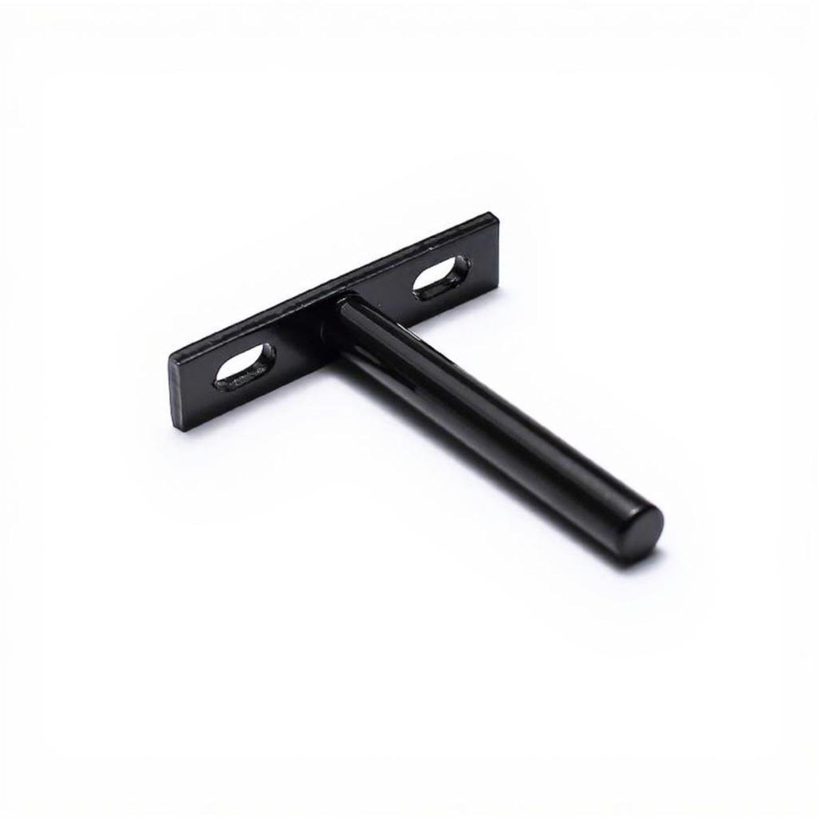 T-Shaped Unseen Shelf Bracket, unnoticeable Suspended Wall Mount, Sturdy Metal Support for Home Decor Black 7.5cm-image-5