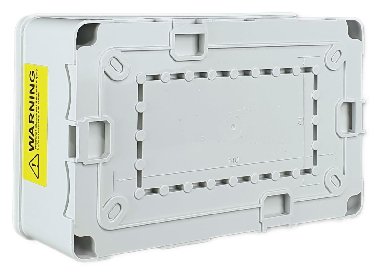 RoadEu CEE Steckdosenverteiler IP44 | 1x CEE 16A 5P 400V + 1x Schuko 230V mit Hauptschalter 0-1 | Aufputz Stromverteiler für Innen- & Außeneinsatz, vorverdrahtet, Europäische Komponenten