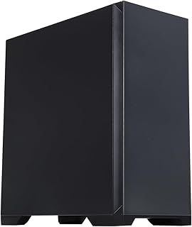 iONZ KZ-30E XL Silent PC Computer Gaming Case, Mid Tower, E/ATX ATX, EPDM Sound Dampening Quiet, SPCC 0.7mm Chassis | Black with 120mm Fan