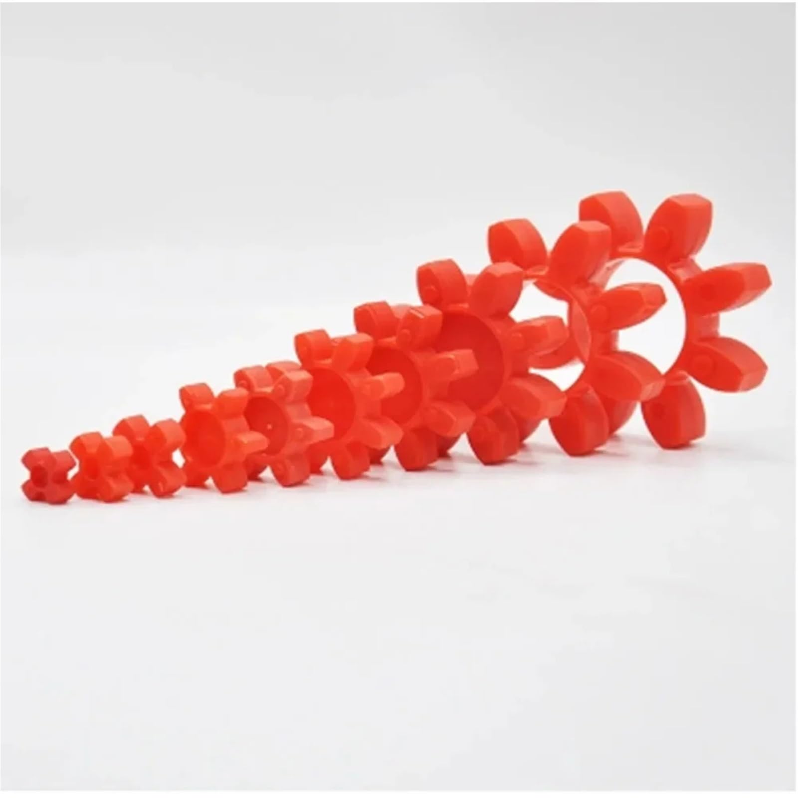 Acoplador de eje de mandíbula de Motor CNC, acoplamiento Flexible de ciruela de araña D25 L30 4mm 5mm 6mm 6,35mm 7mm 8mm 9mm 9.525mm 10 12 12,7mm 1 Uds.(8X10)