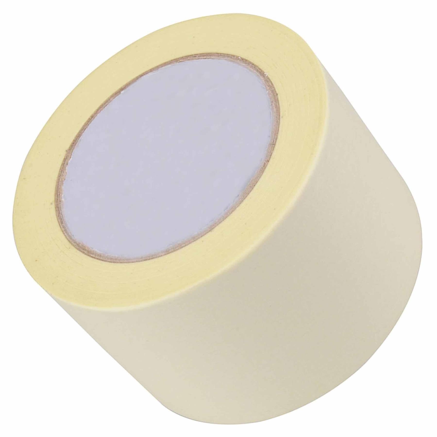 Dapetz ® Taśma maskująca, normalna taśma malarska, 75 mm x 50 m, taśma maskująca do wewnątrz, na zewnątrz, do malowania, samoprzylepna taśma malarska, taśma maskująca do dekoracji modeli ścian (biała)