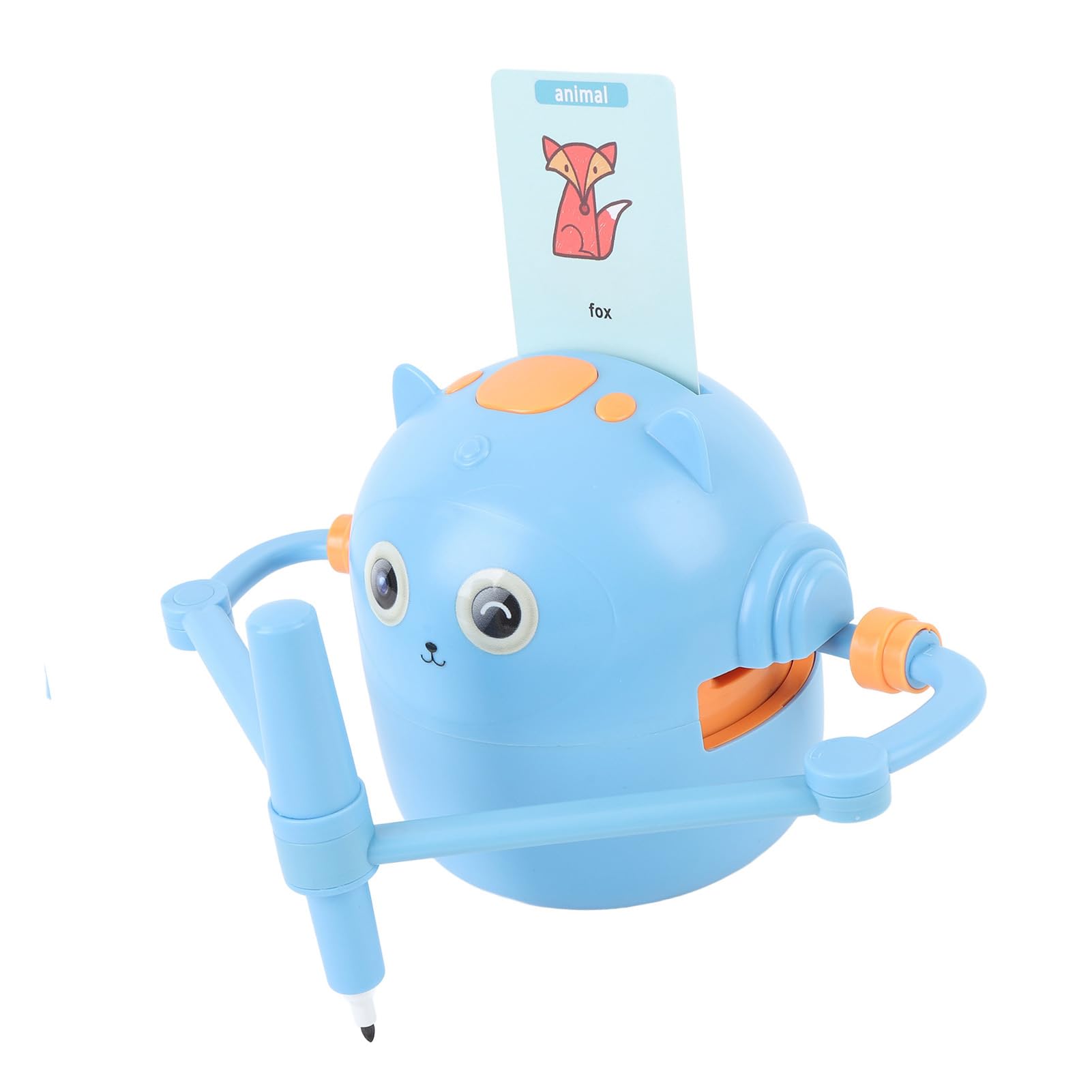 Marhynchus Dibujo de Robot para Niños Dibujo Educativo Interactivo Robot Magia Magia Robot Juguete con 100 Palabras Tarjetas 16 Bolígrafos para Niñas y Niños Edad (Cielo Azul)