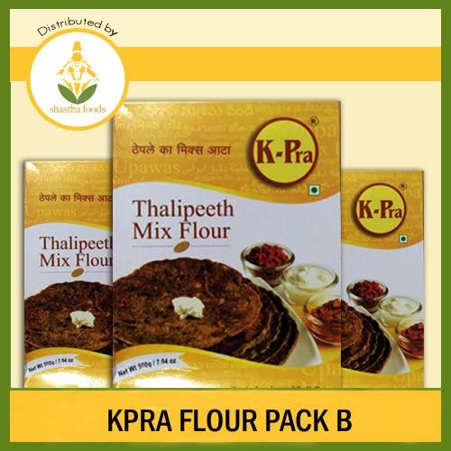 K-Pra Flour Pack B (Contains 10 packets of Thalipeeth Bhajani (Mix Flour)) Each Pkt 500g (T-XII)