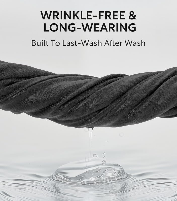 DAVID ARCHY Mens Pajama Pants, Soft Lightweight Sleep Pants, Comfy Lounge Pajama Bottoms with Pockets and Button Fly, 2 Pack - Image 5